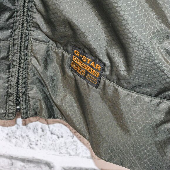 G Star RAW Men's Zip up Lightweight Jacket in olive Green size XL - Picture 7 of 8